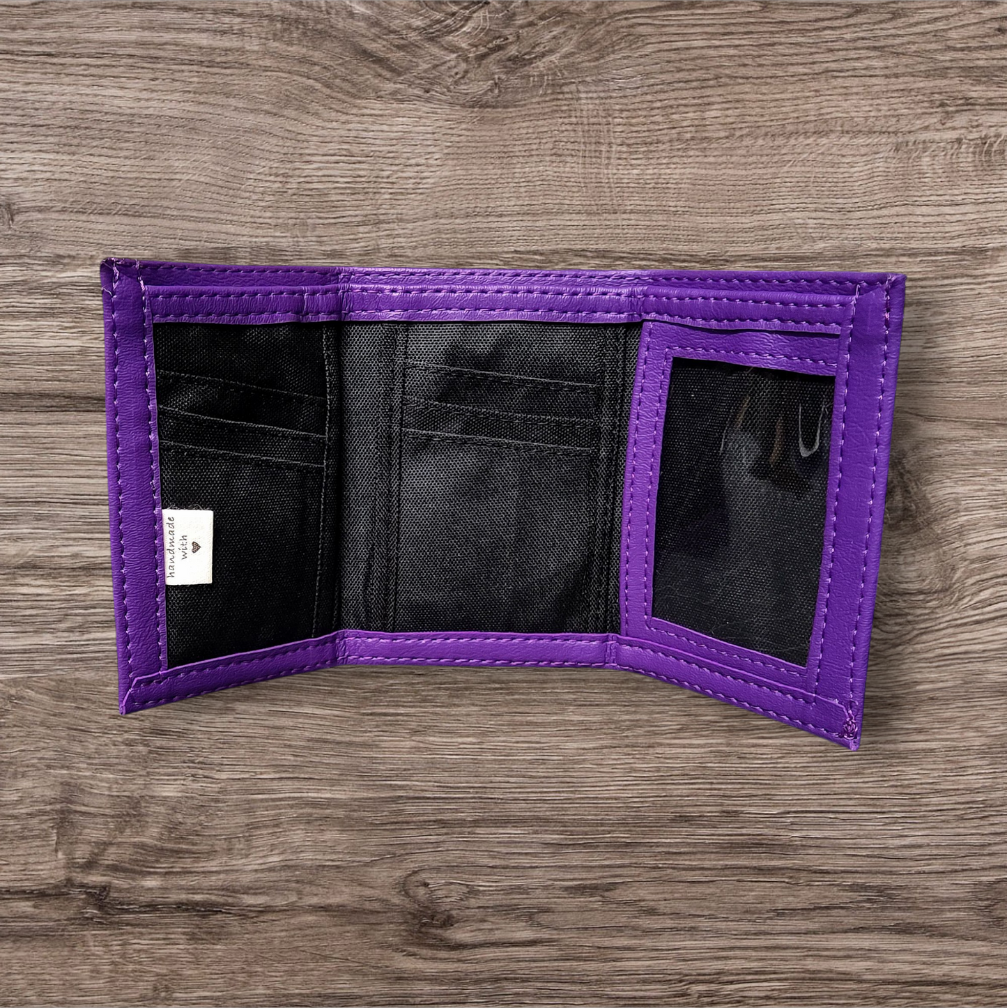 Men's trifold wallet (purple)