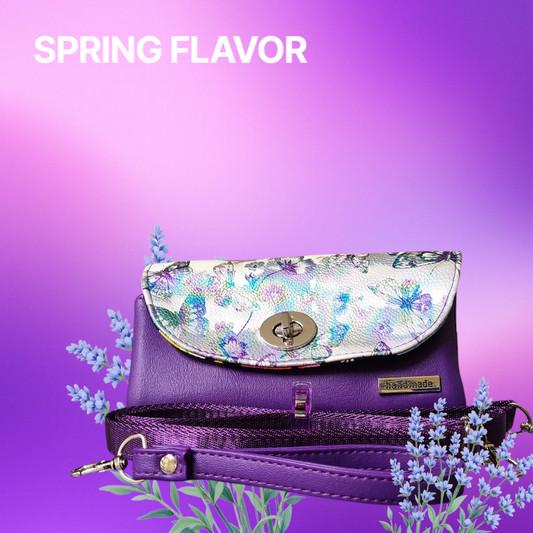 Purple Butterfly Fold n Go Wallet