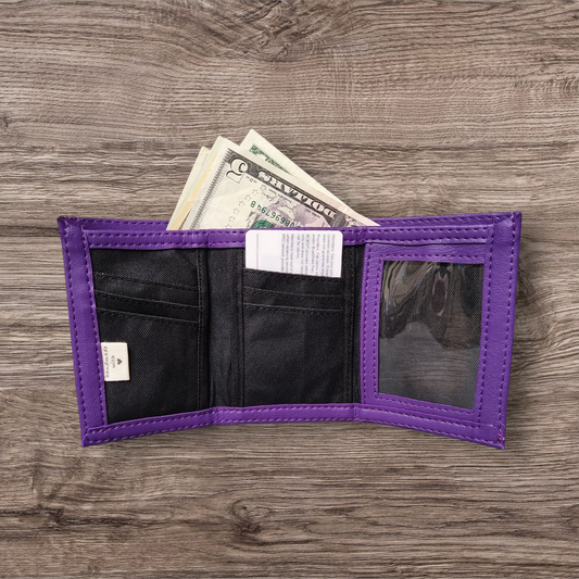 Men's trifold wallet (purple)