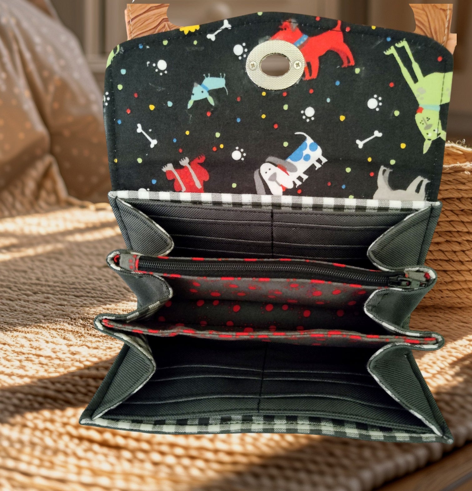 Dog Print Necessary Clutch Wallet