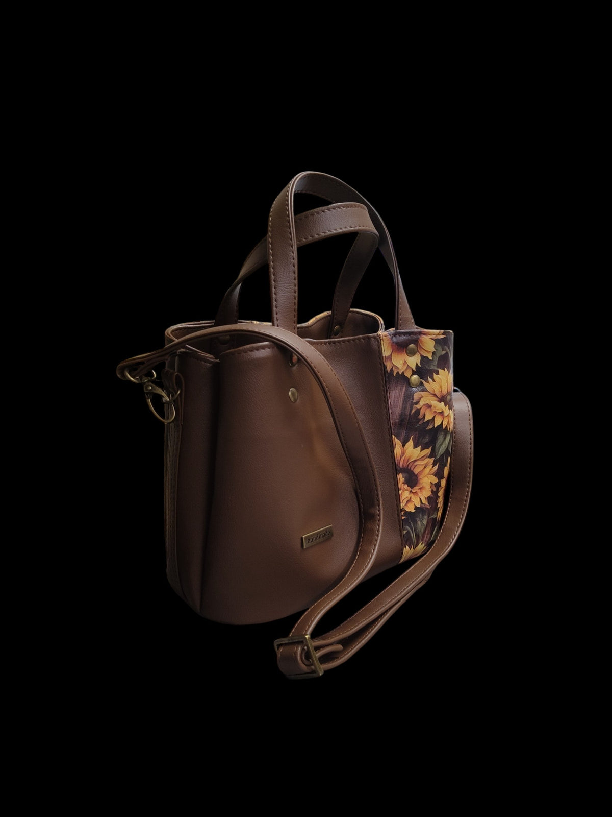 Soraya Divider Handbag - Dew Kissed Sunflowers