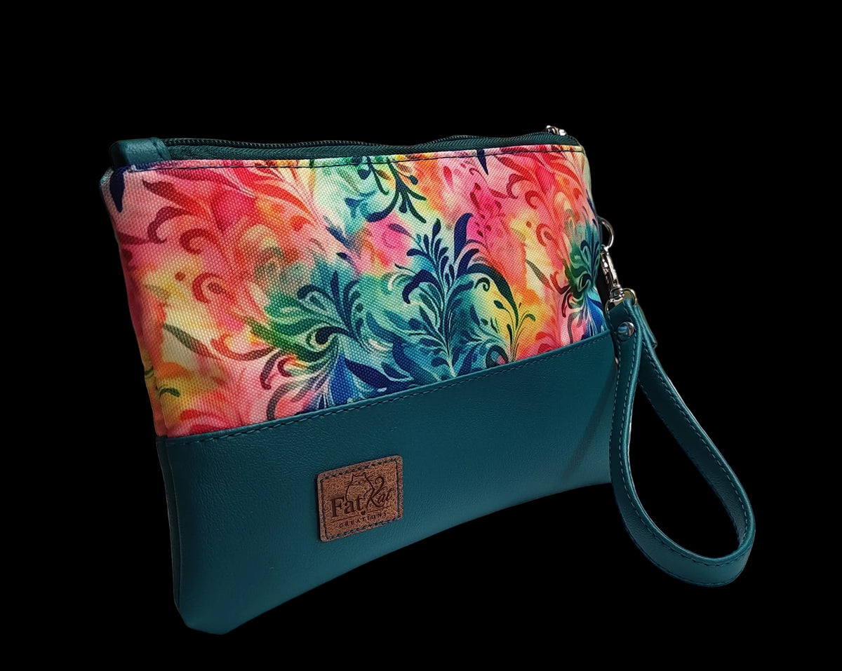 Fatkat Wristlet/flora