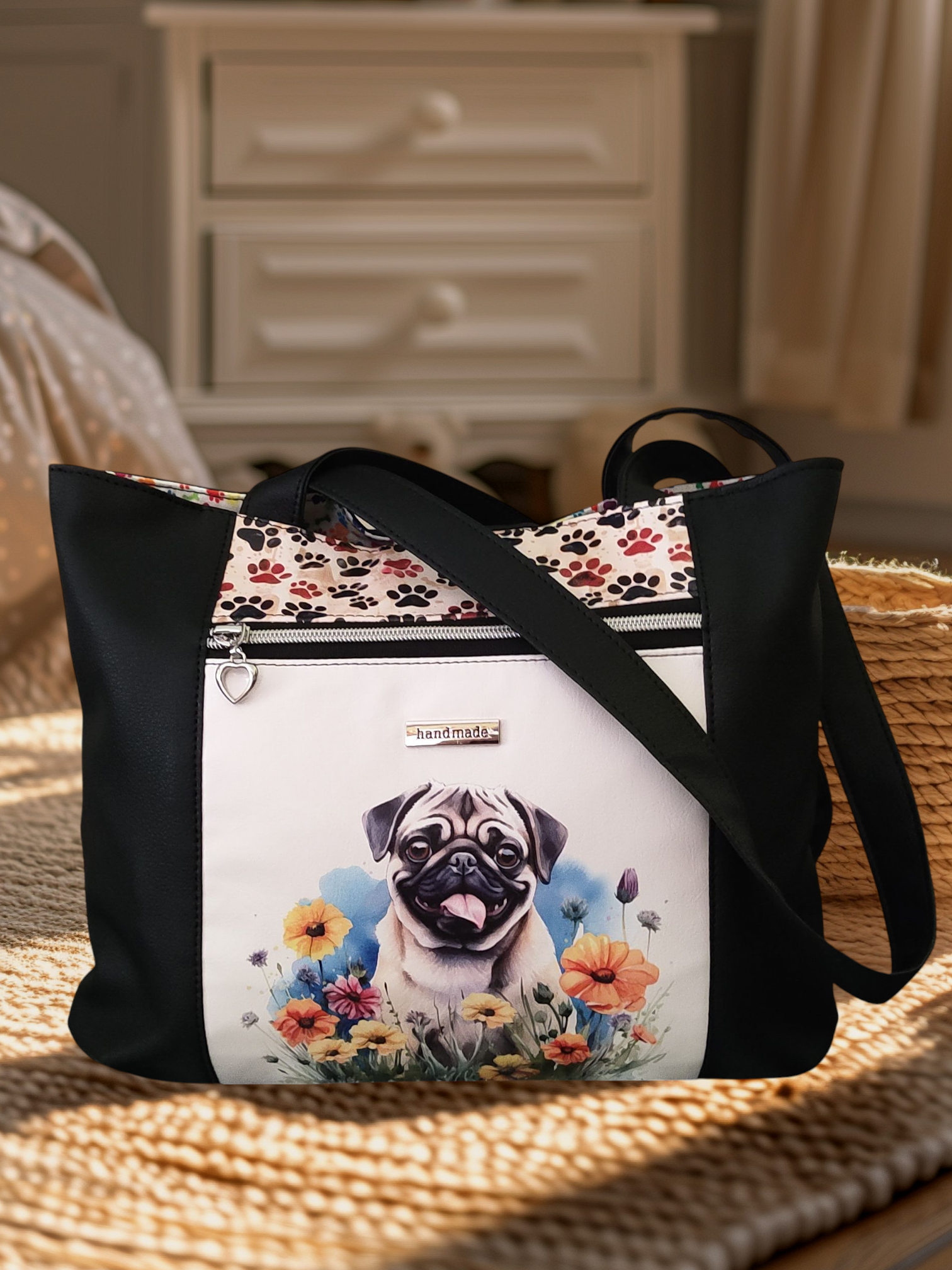 Pug Tote Bag