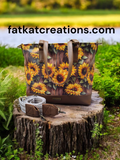 Custom Sunflower Big B tote