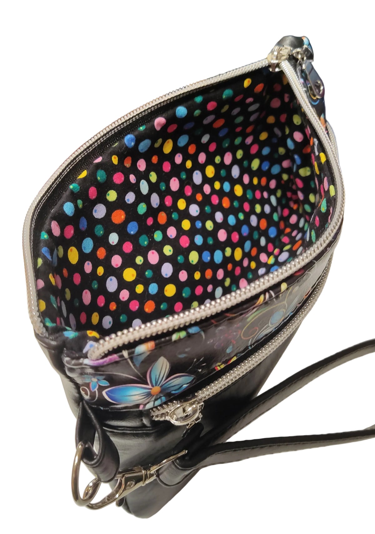 Fatkat Wristlet with front zipper pocket