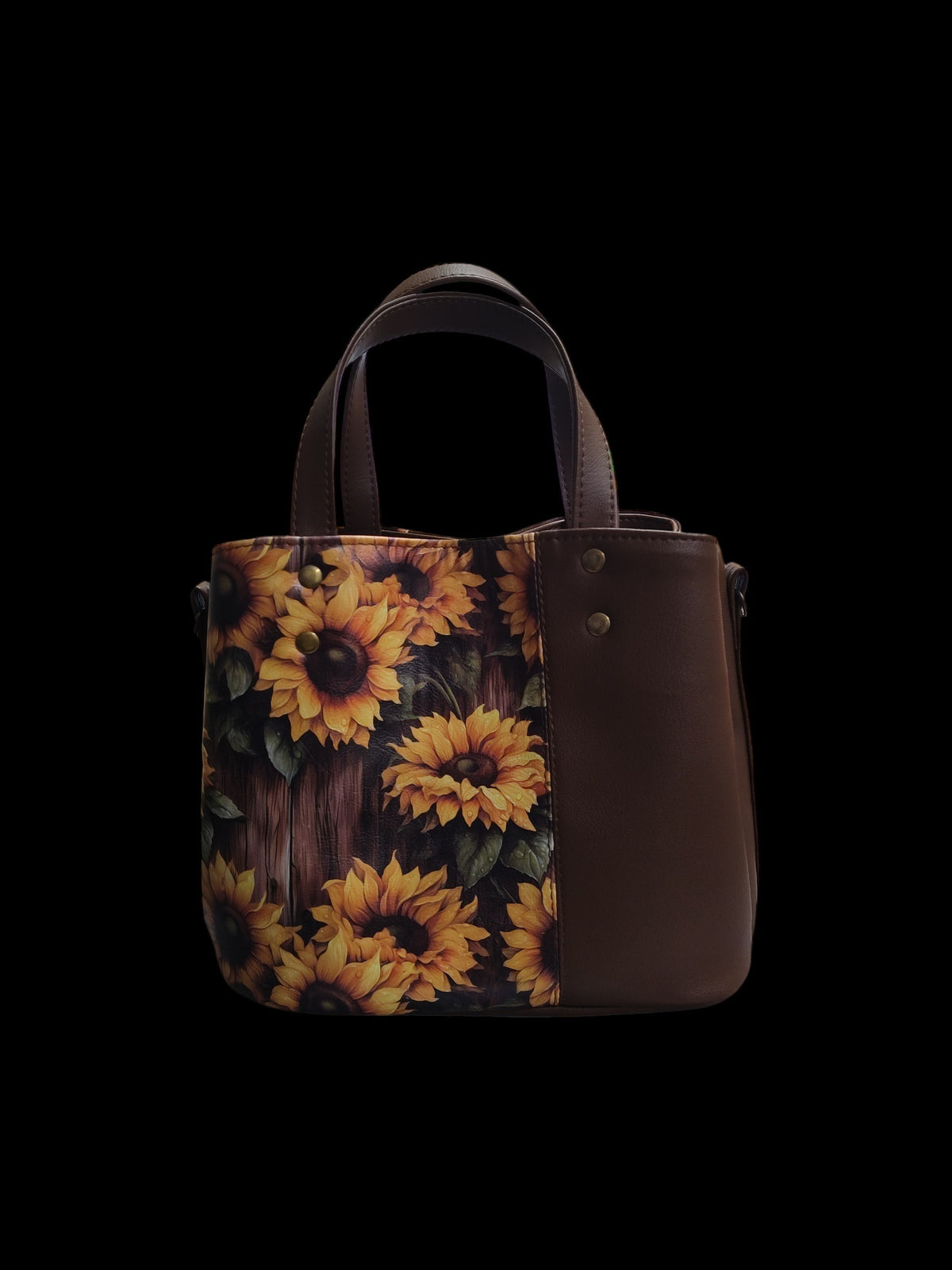 Soraya Divider Handbag - Dew Kissed Sunflowers