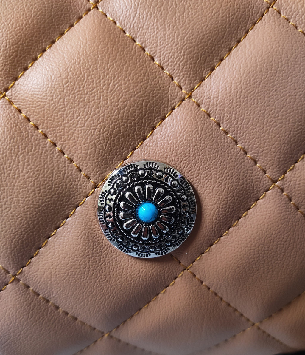 Caramel Quilted Tribeca